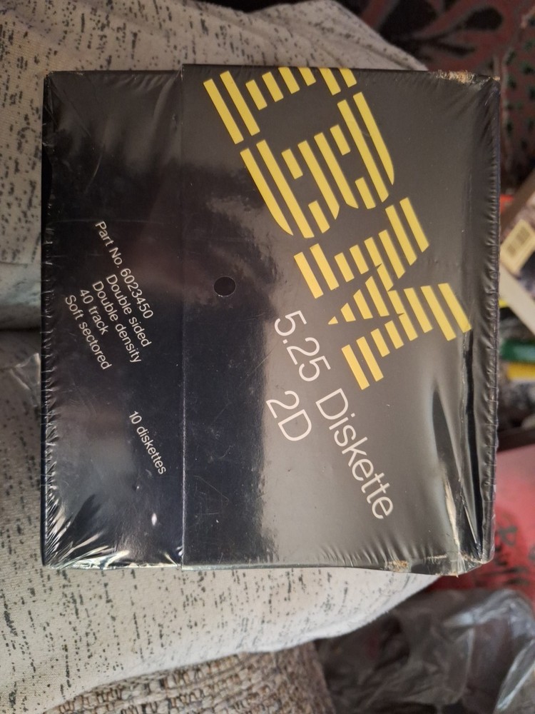 IBM 5.25" 2D Floppy Diskettes 10 Pack Double Density Factory Sealed