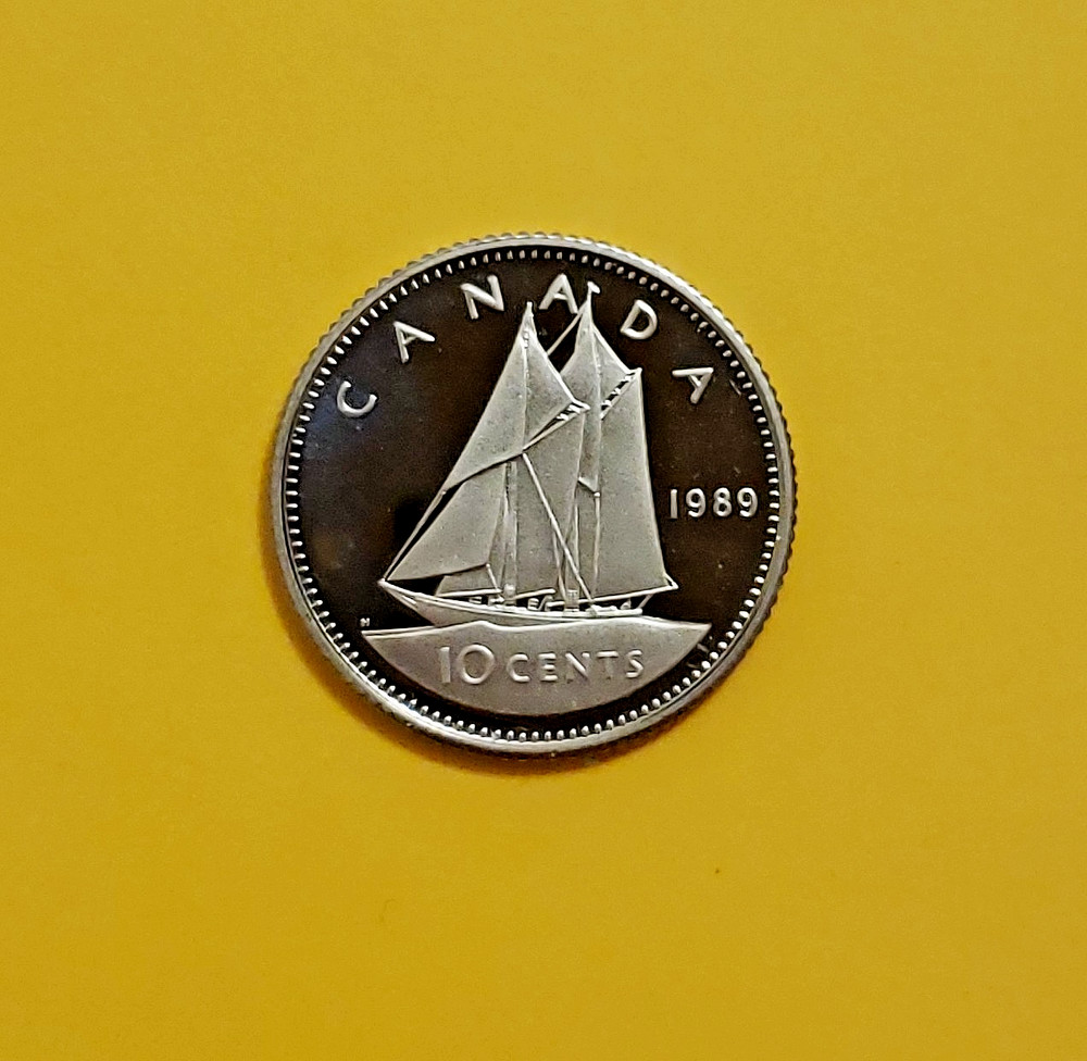 1989 Canadian Proof Dime