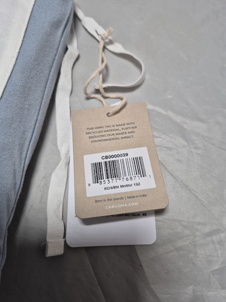 💥 Cariloha Bamboo Crib Fitted Sheets - Moon Mist B5