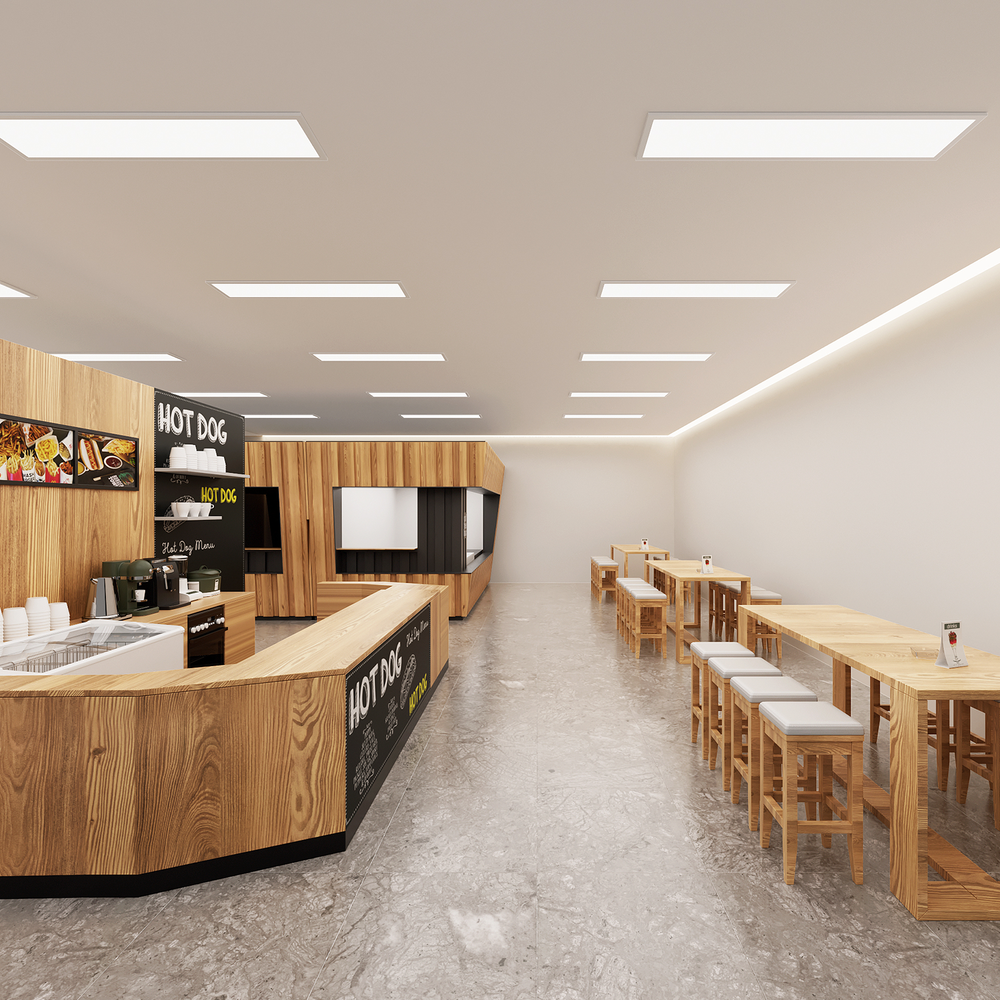 6 Pcs 1x4 LED Flat Panel Recessed Light 4000LM 5000K Dimmable Drop Ceiling Light