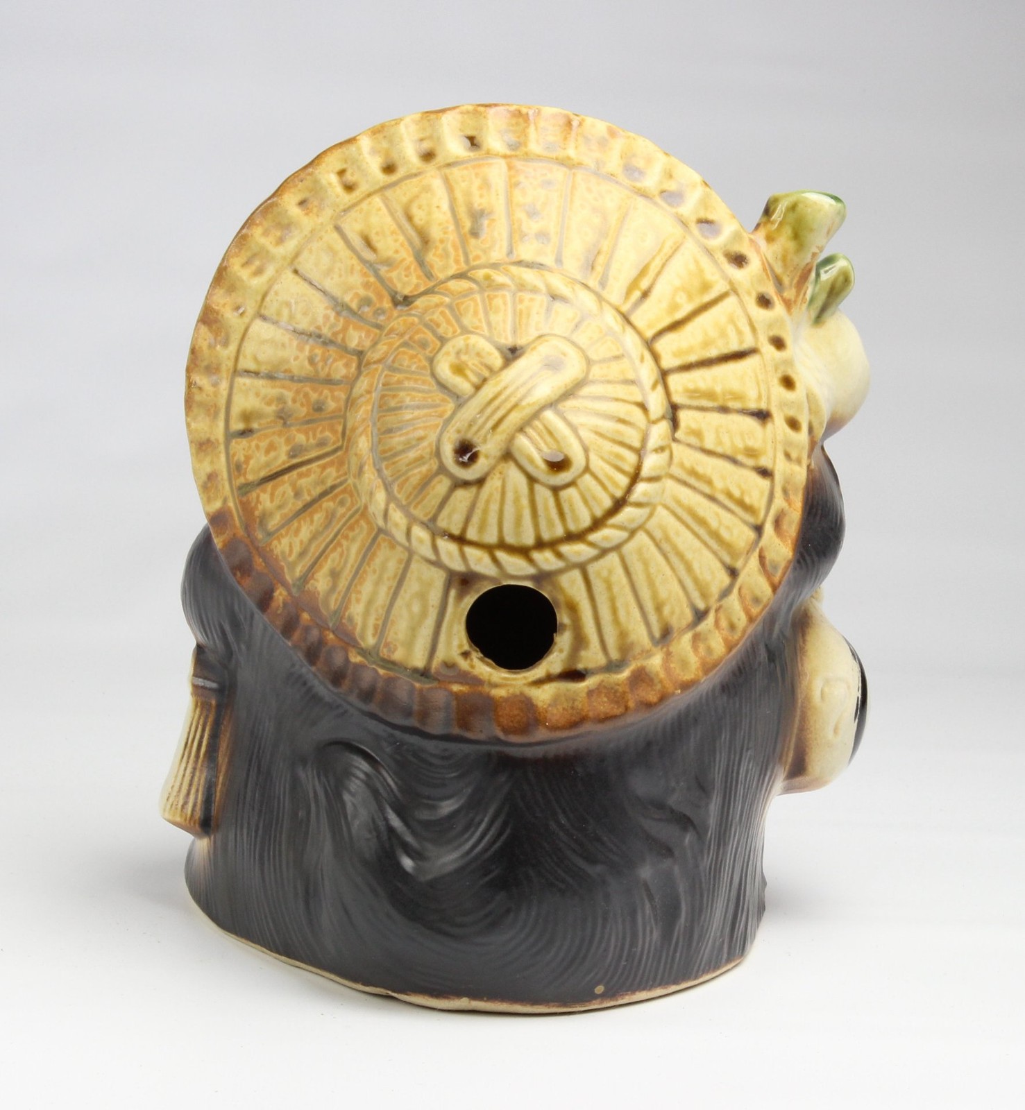 Japanese Fukufuku Tanuki No. 8 Shigaraki Ware Ceramic Figurine 9.8in