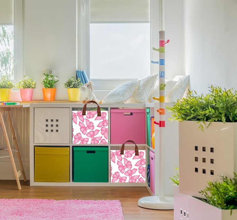 NTAOHAMPER Rectangular Storage Baskets，Gift Basket,Book Box,Room Decor(Big Bo...