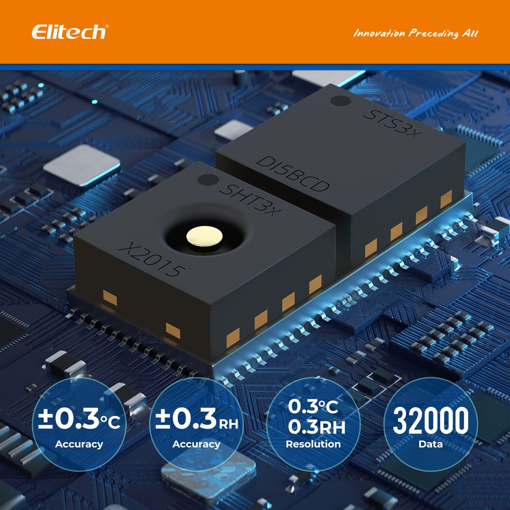 Elitech Tlog 100H Temperature Humidity Data Logger Reusable Temperature Recorder