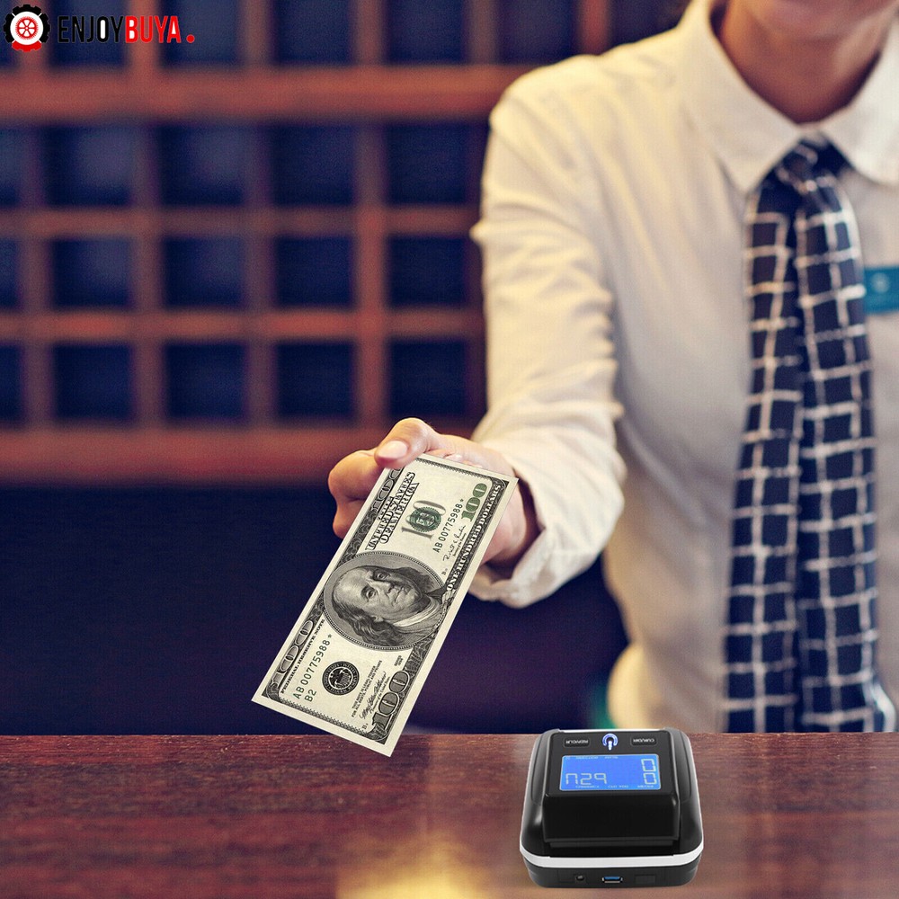 Automatic Bill Counter and Counterfeit Detector with UV, MG, IR Technology