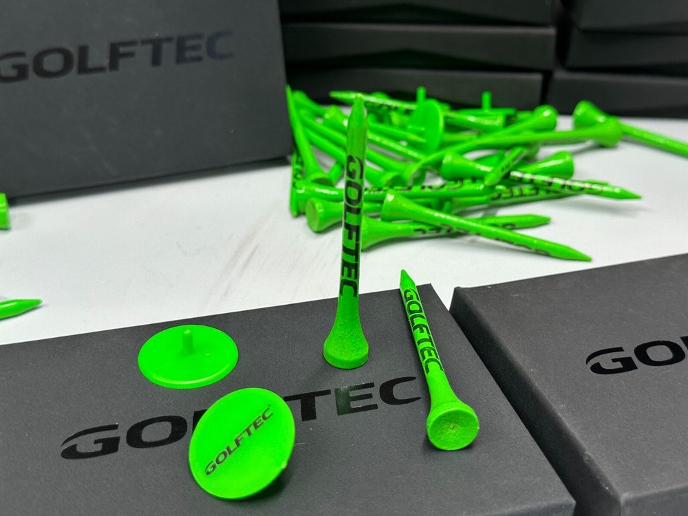 400 GOLFTEC Green Bamboo Golf Tees - 2.75