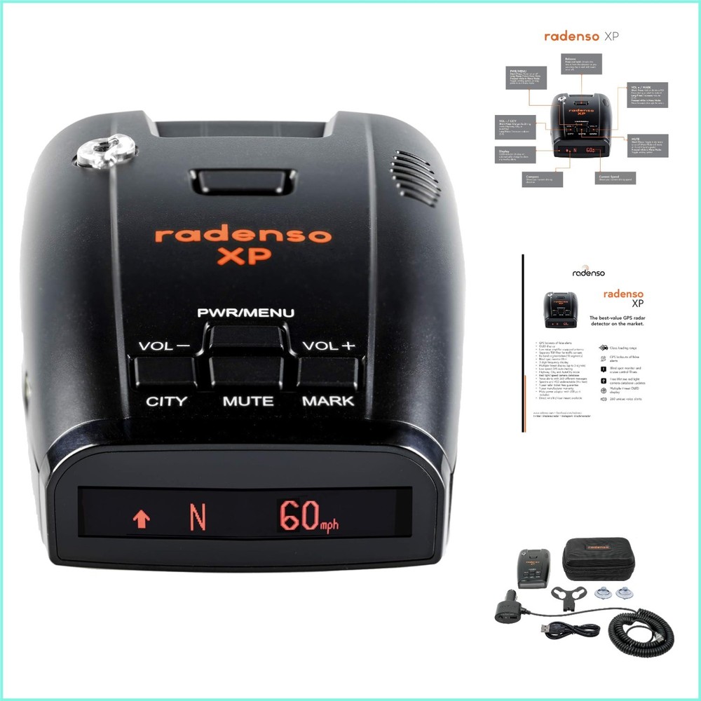 XP Radar Detector with OLED Display & GPS Lockout - Ready to Use Safety Solution