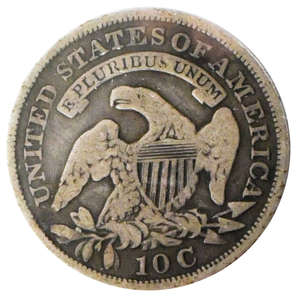 1830 Capped Dime (F)