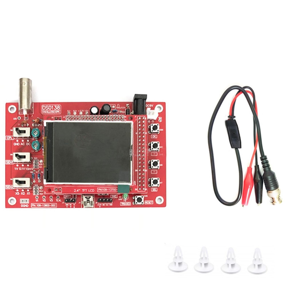 New DC 9V 12Bit DSO138 2.4" TFT Digital Oscilloscope Kit Assembled DIY Module