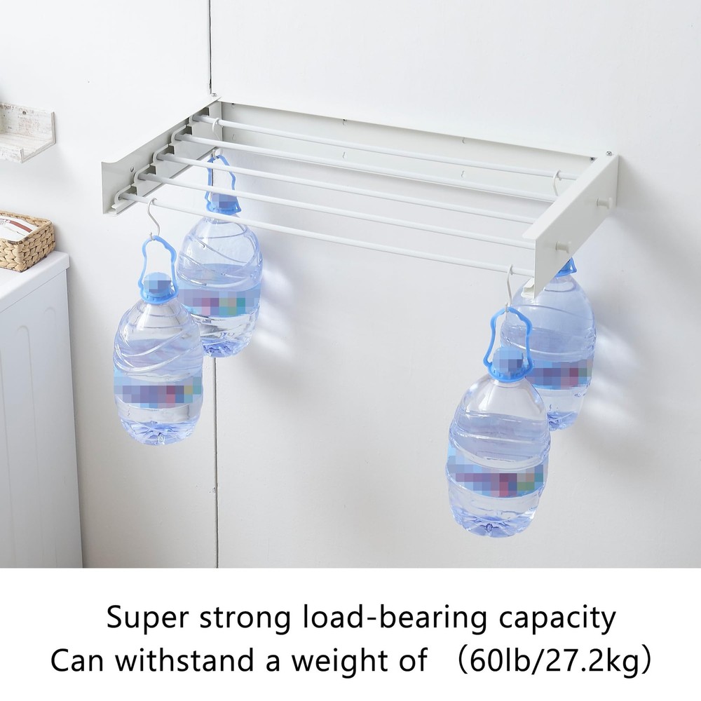 Clothes Drying Rack,Laundry Hanging Rack Collapsible,Wall Mounted Drying Rack...