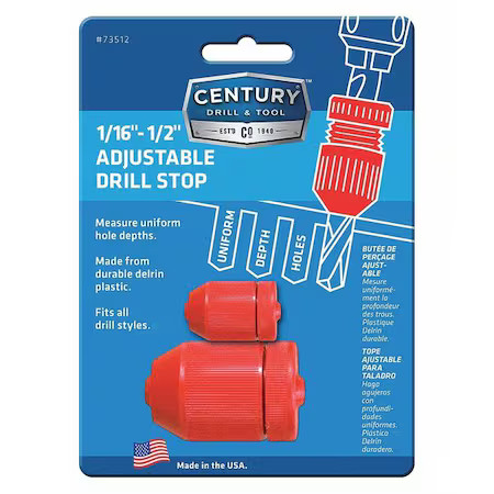 Century Drill & Tool 73513 Adjustable Drill Stop Set