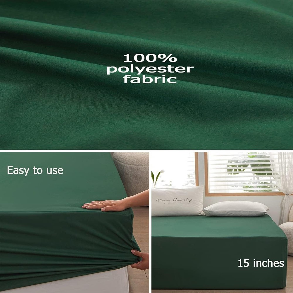 1piece Queen Size Fitted Sheet Only-Queen Size Bottom Fitted Sheet-Fits