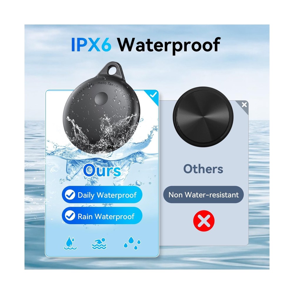 Smart Tags-4 Pack, Smart Bluetooth Tracker Work with Apple Find My, Key Finde...