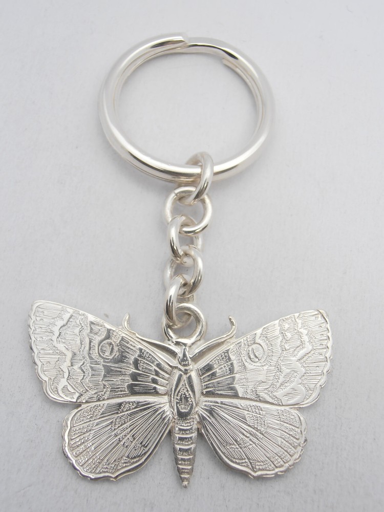 Butterfly: 925 Silver Keychain - Lepidopteran - Keys - Breeze -