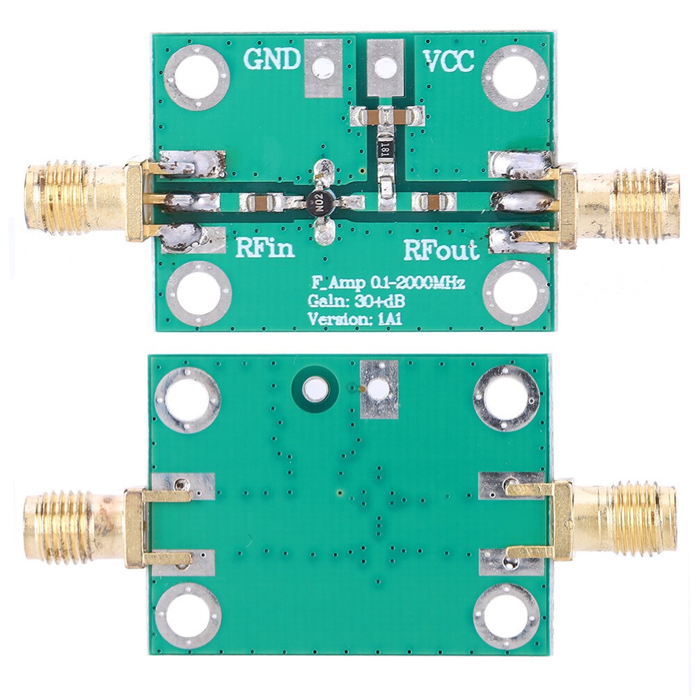 RF Broadband Amplifier Low Noise LNA Board Module 0.1-2000MHz Gain 30dB♡
