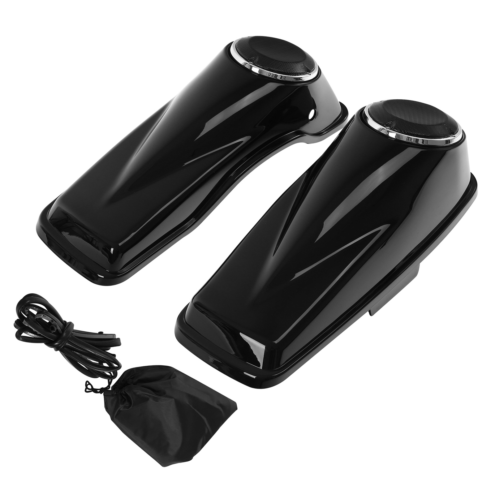 6.5" Saddlebag Speaker Lids Fit For Harley Touring Street Glide Road King 14-24