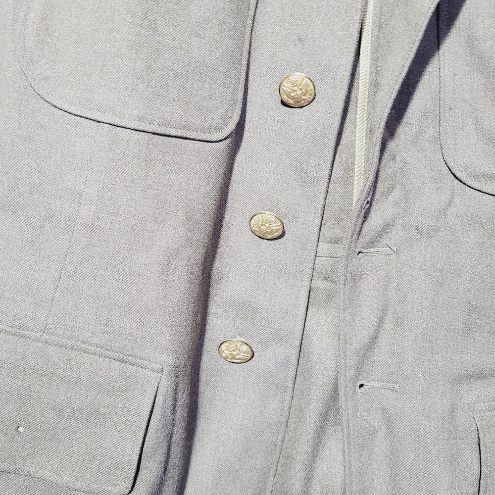 Museum US Army 40 Reg Jacket Korean War Wool Olive Original Gold/brass Buttons