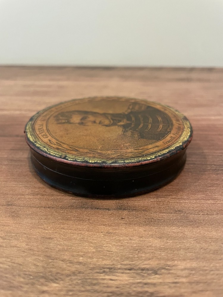 Scare Rare Andrew Jackson 1829 Snuff Box