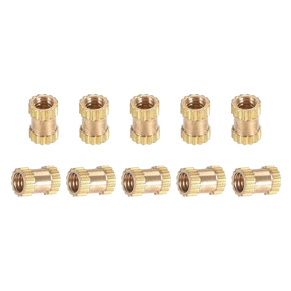 M2.5x5x3.5mm(IDxLxOD) Knurled Insert Nuts - 30 Pack - Good for Plastic Shells