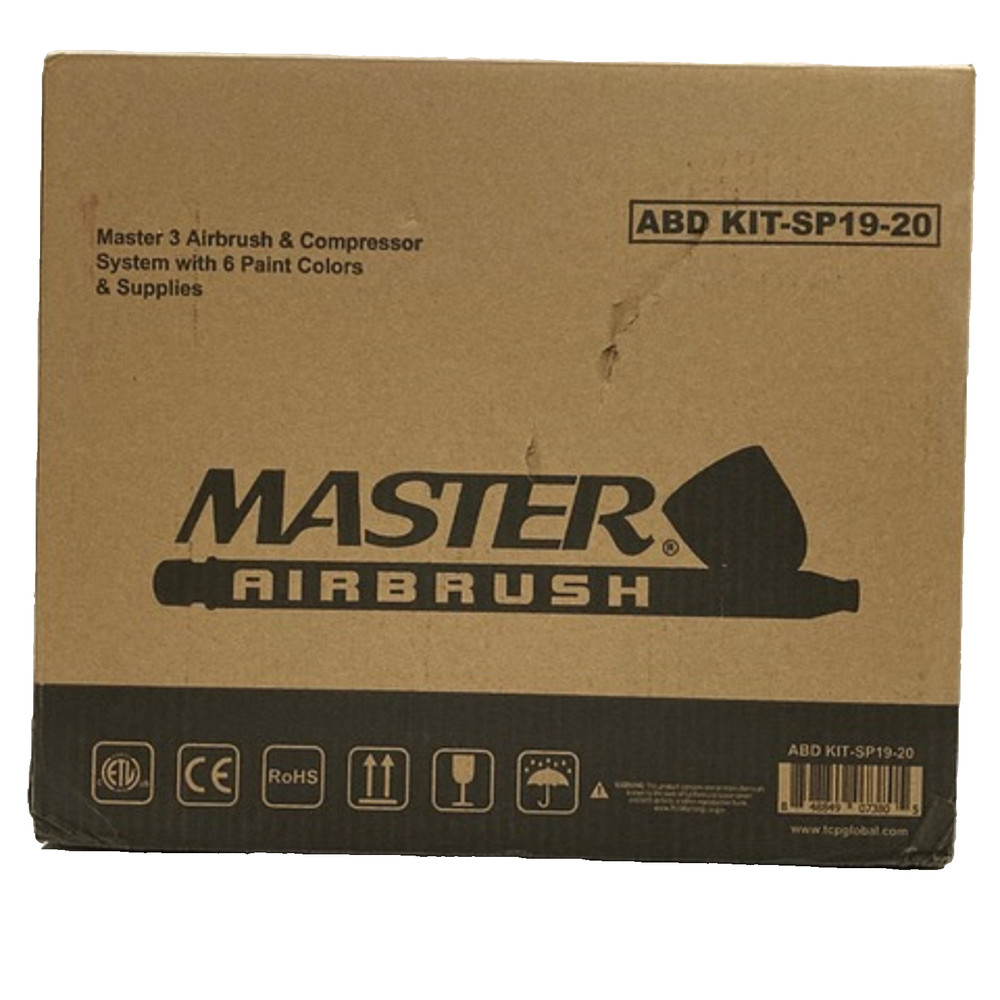 Master Airbrush KIT-SP19-20 Professional Multi-Purpose Airbrushing System