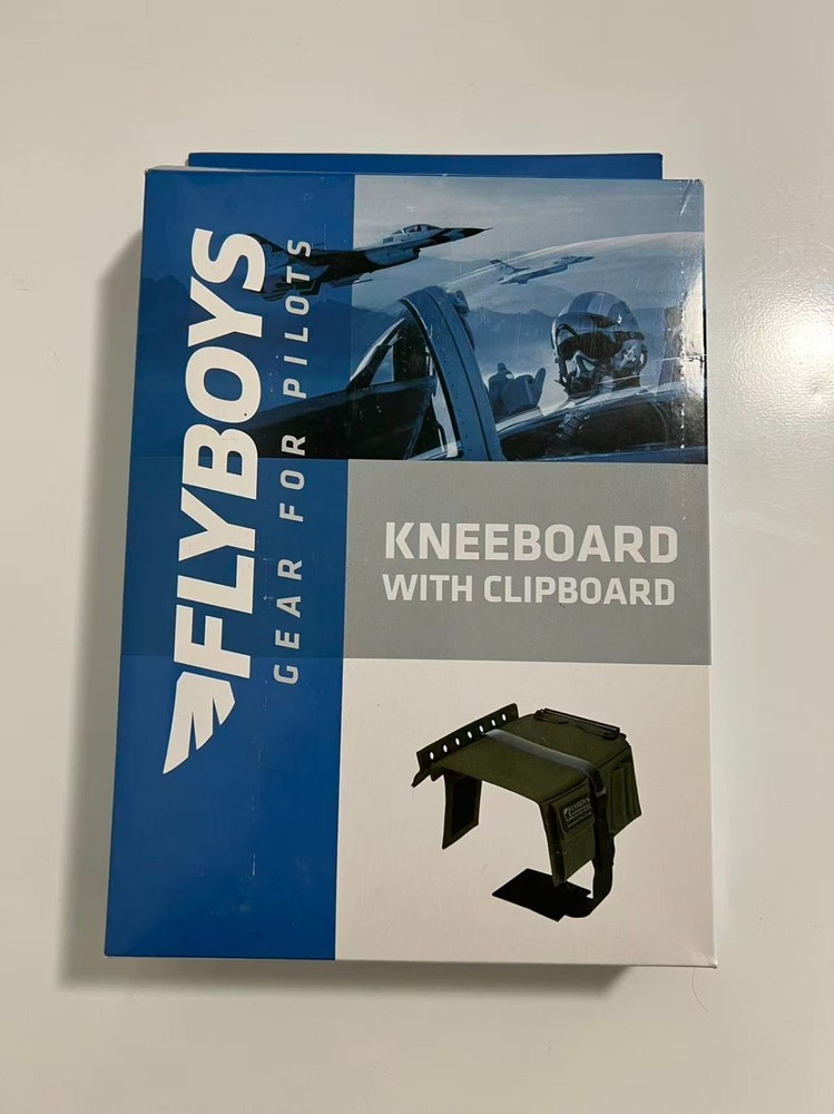Flyboys Reversible Pilot Kneeboard with Clipboard - Green