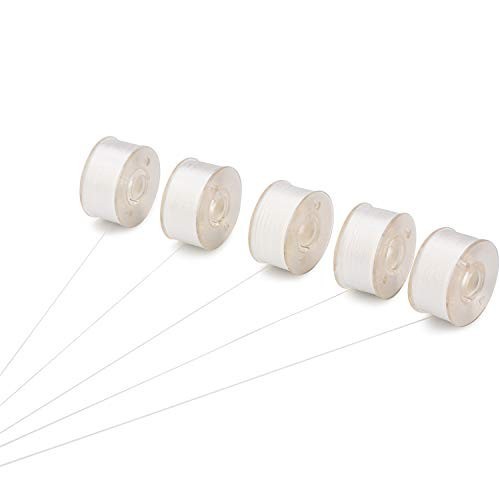 144pcs Pre-Wound Bobbins Thread Class 15 Type A, 60wt Polyester White, Sewing &