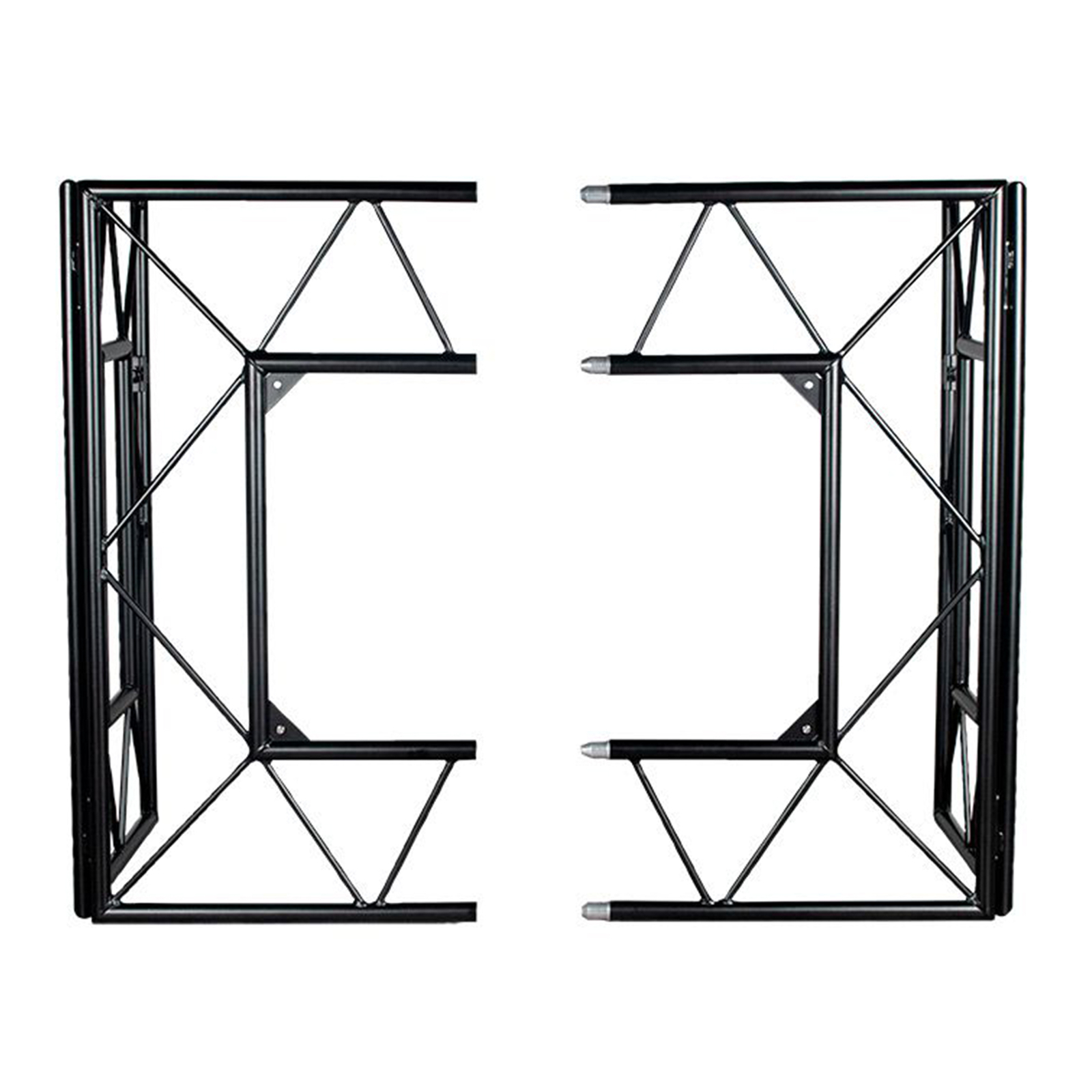 American DJ Pro Event Table 2 MB Foldable Metal DJ Booth Facade in Matte Black