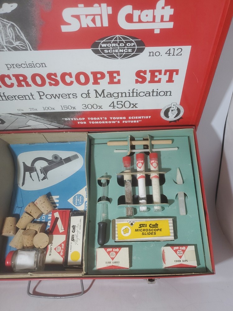Vintage Skil Craft Precision Microscope Set No.412