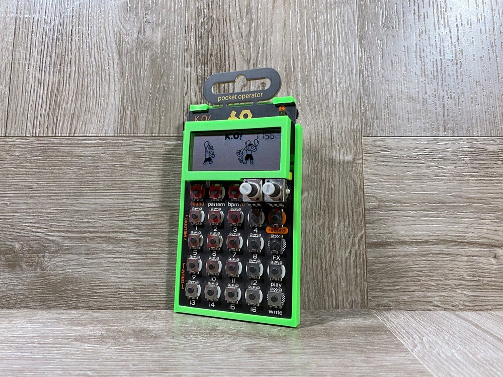T.E. Pocket Operator Ultra Minimal Case & LCD Protector - Color GREEN - USA