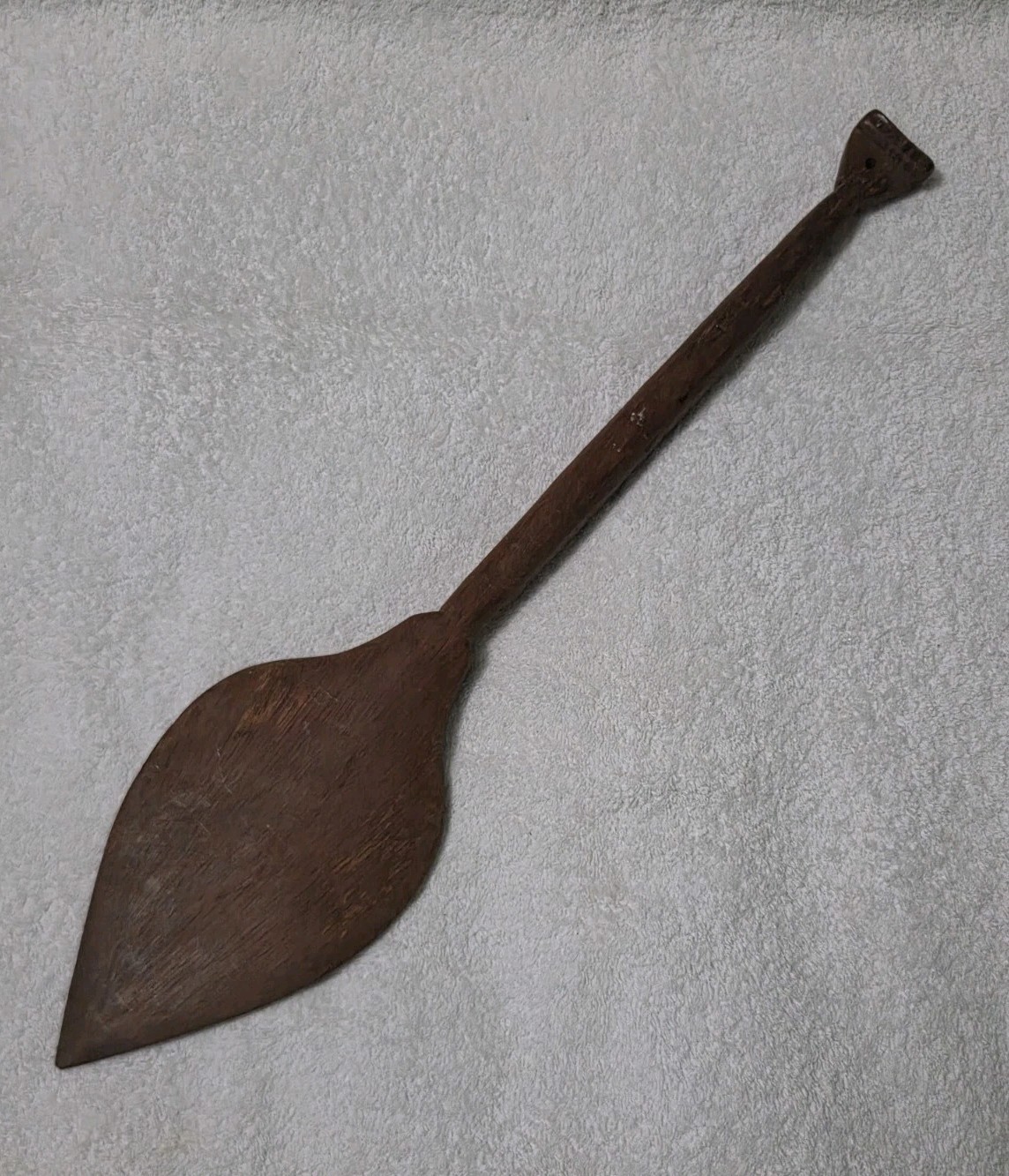 🔶️VINTAGE CARVED WOODEN PADDLE CEREMONIAL WAR CLUB SUBI OCEANIC TRIBAL ART