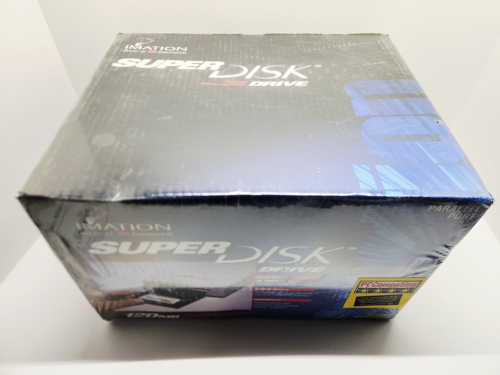 Imation Super Disk™ 120MB Drive Parallel Port for Windows New Sealed