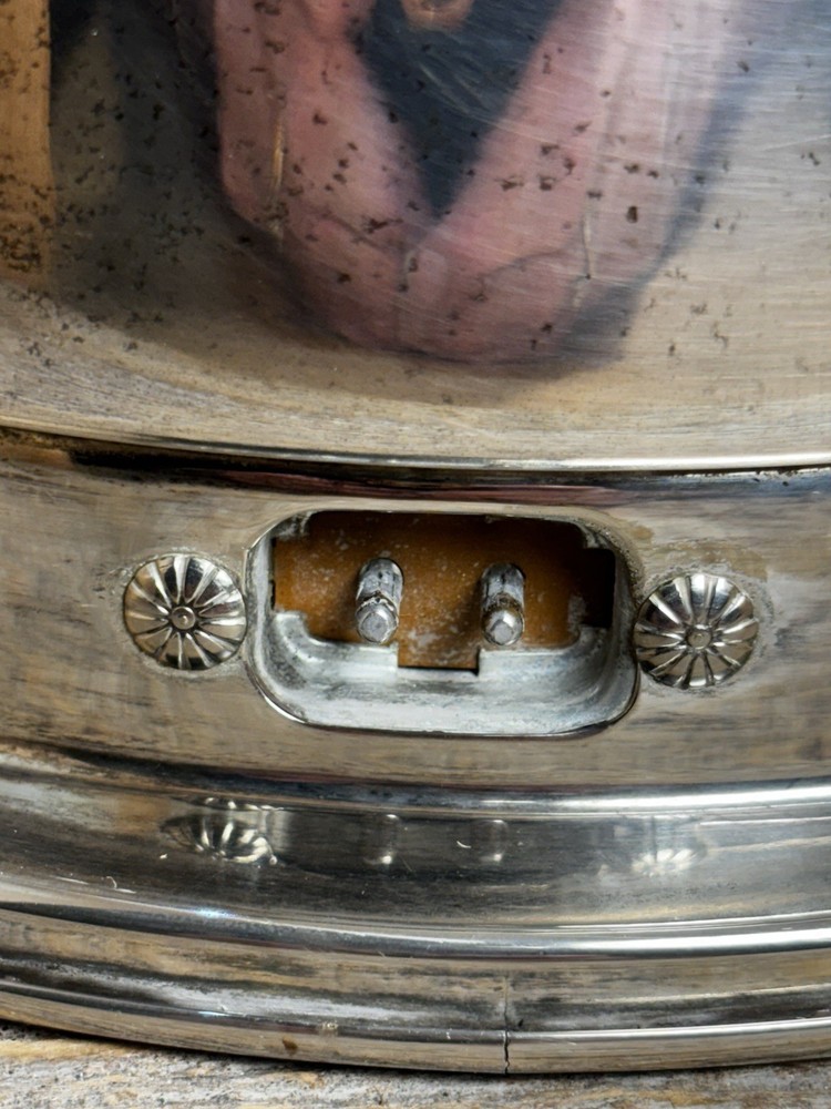 RARE FIND-NEIMAN MARCUS Silver Plated Electric Hot Plate Bowl