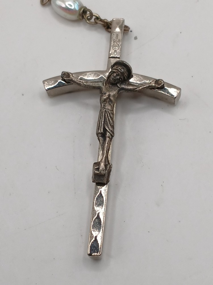 Vintage Mother of Pearl Rosary Italy