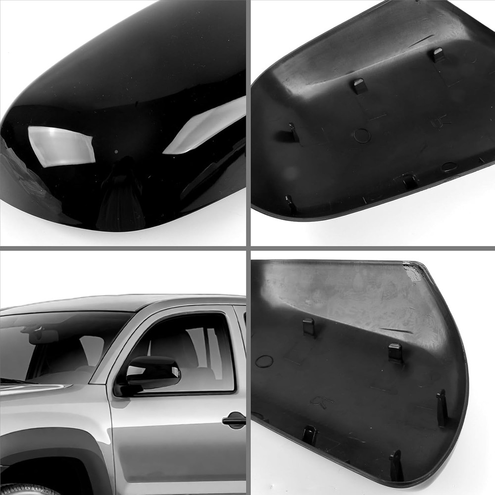 2011-15 Tacoma Driver Side Mirror Cover Black–Compatible Replacement