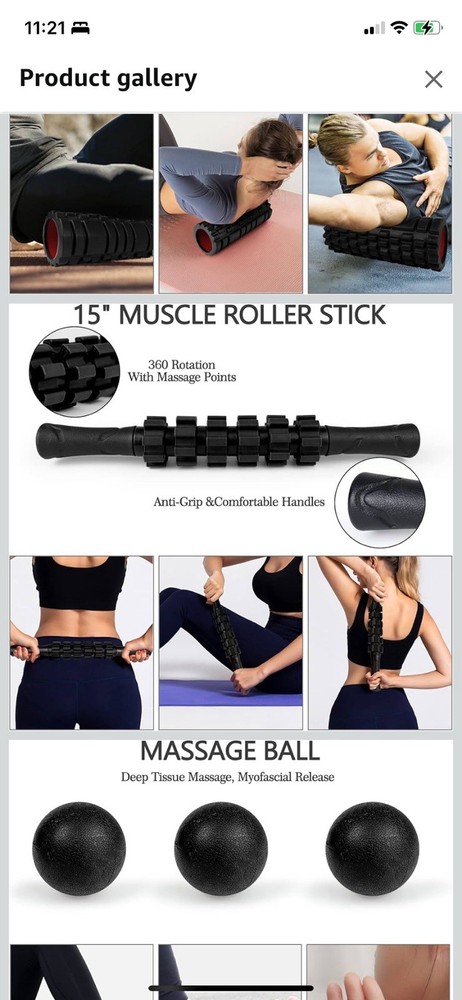 EXERCISE JOYENERGY 13" Foam Roller Set