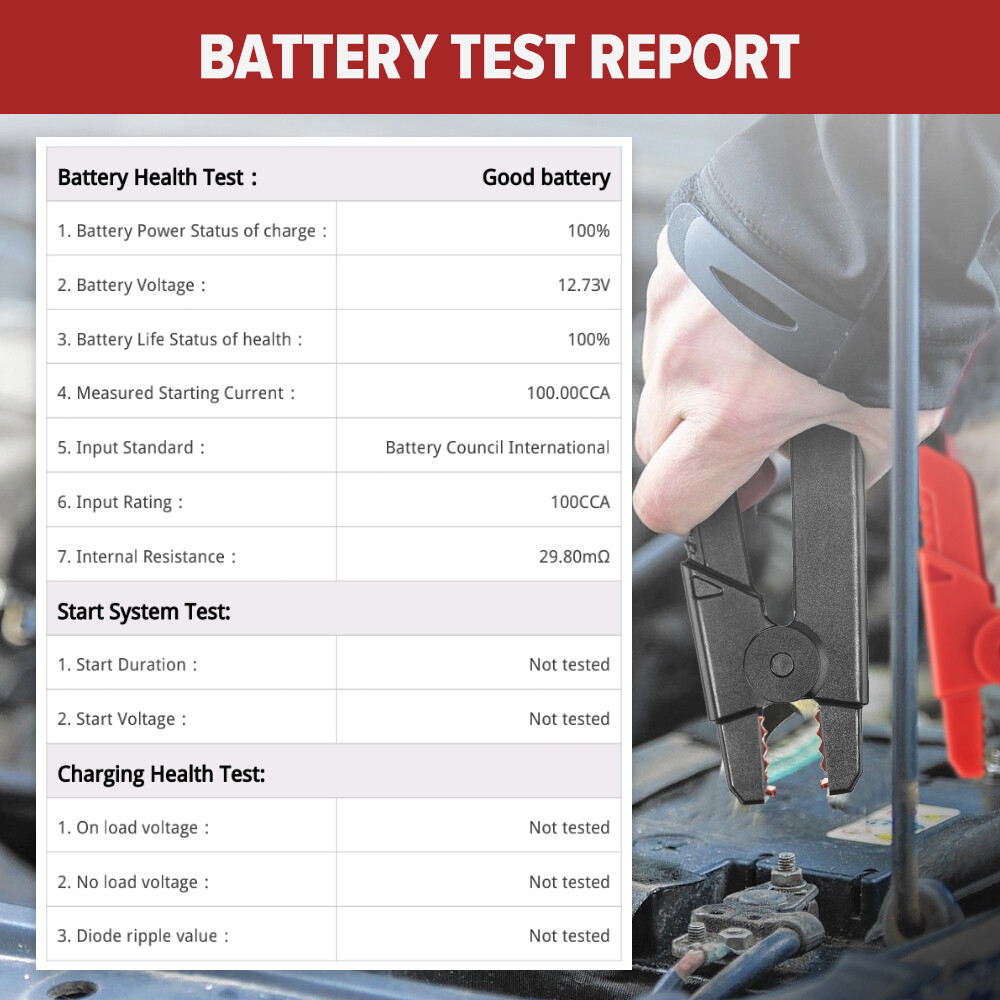Car 12V Battery Tester Smart Battery Load Tester Battery Analyzer LAUNCH BST360
