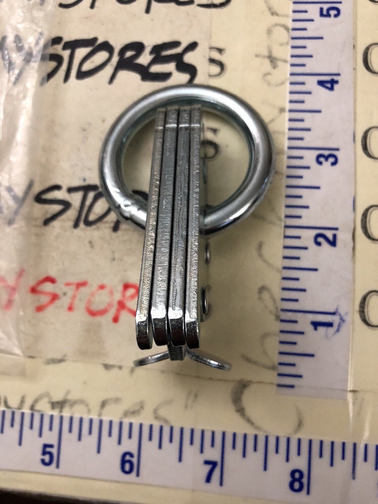 NEW KEEPER 47802 ARTICULATED E-TRACK FITTING W/2" O-RING