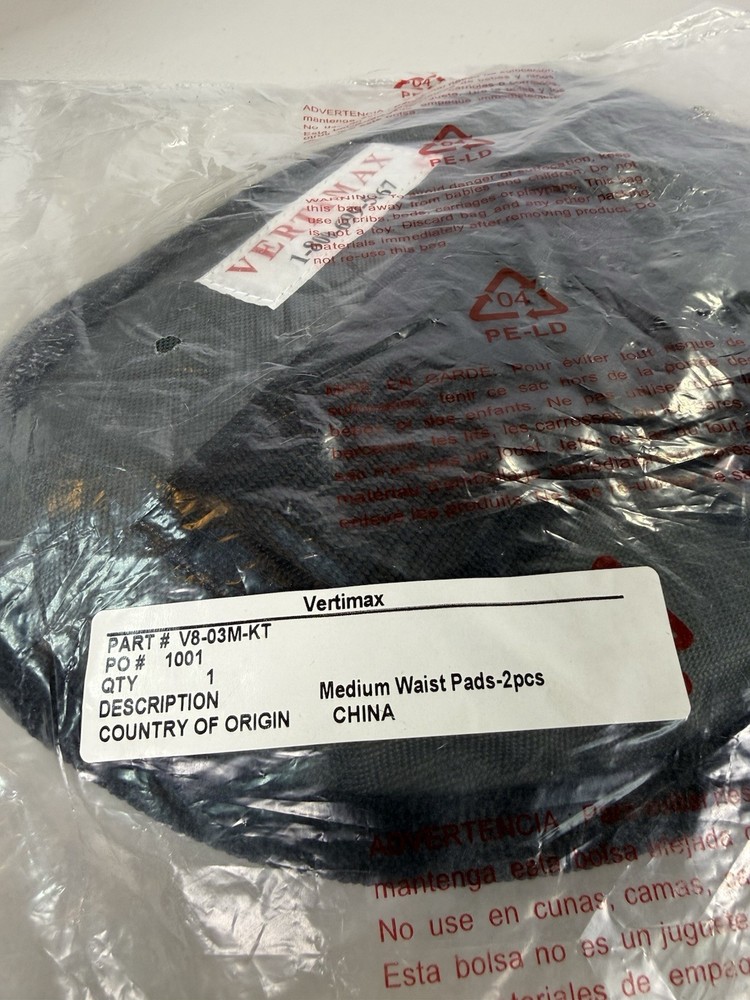 Vertimax V8 Training Machine Replacement Waist Pads Size Medium #V8-03M-KT