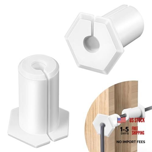 2 PCS Cable Routing Kit Compatible with Starlink Ethernet Cable Rubber White