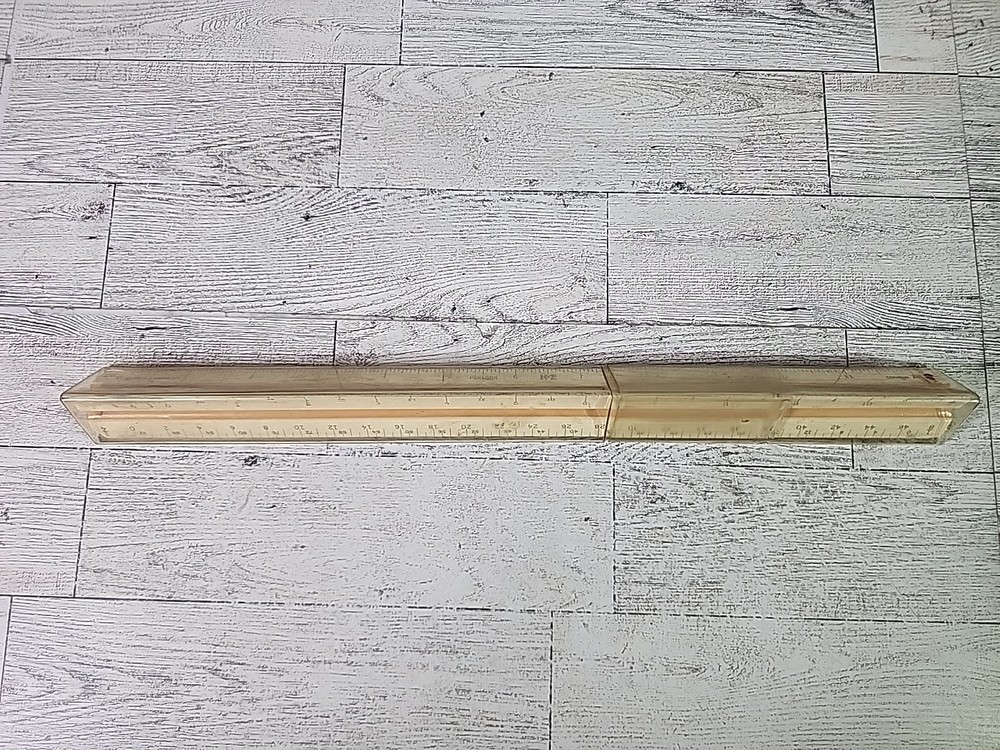 Dietzgen Plastic Triangular Scale Ruler 1667BG Engineering w/ Plastic Case