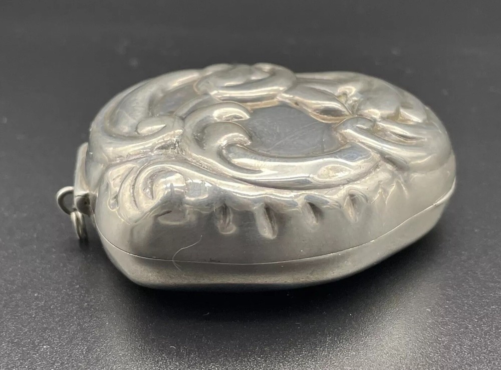 Aesthetic Asymmetrical Sterling Silver Pill / Trinket Box