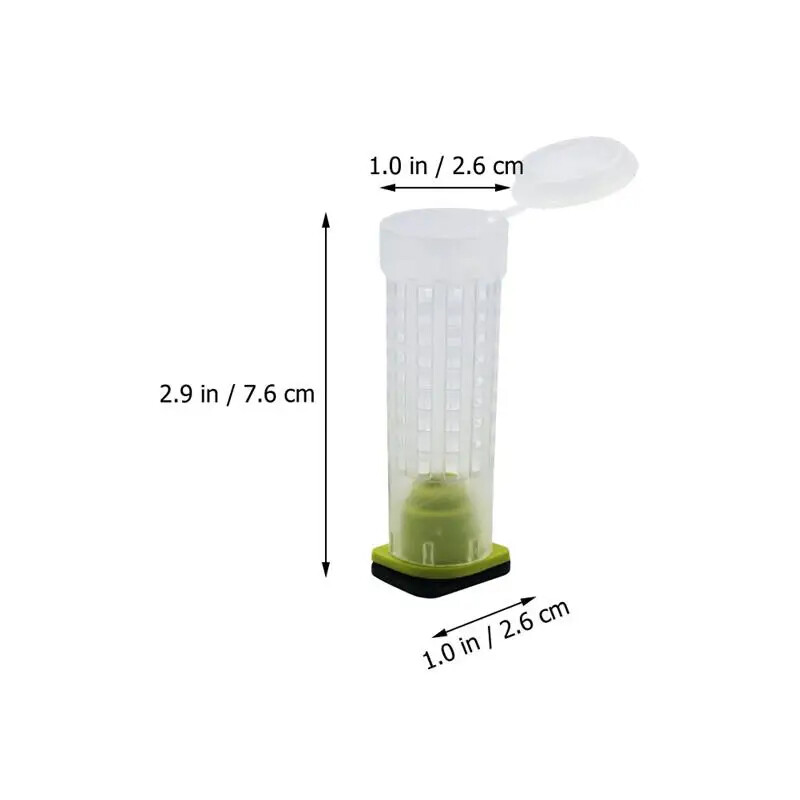 20/30/40Pcs Plastic Bee Cage Bee Protector Beekeeping House Bee Feeding Keeper