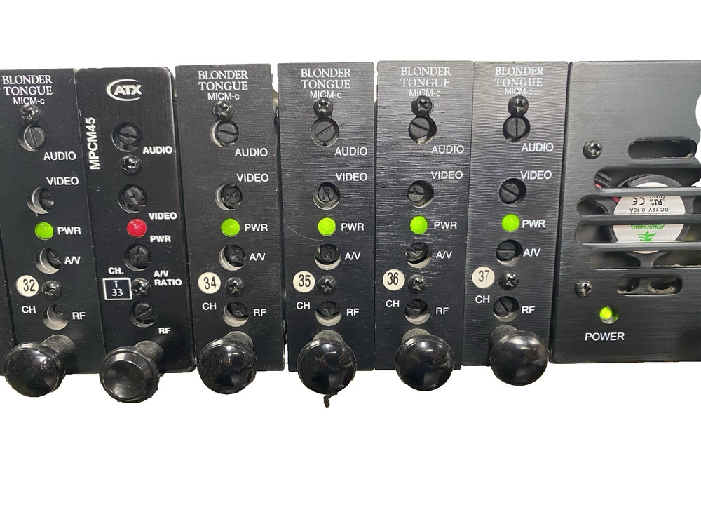 Blonder Tongue Labs MIRC-12(V) Modulator Chassis w/ Modules Read Description