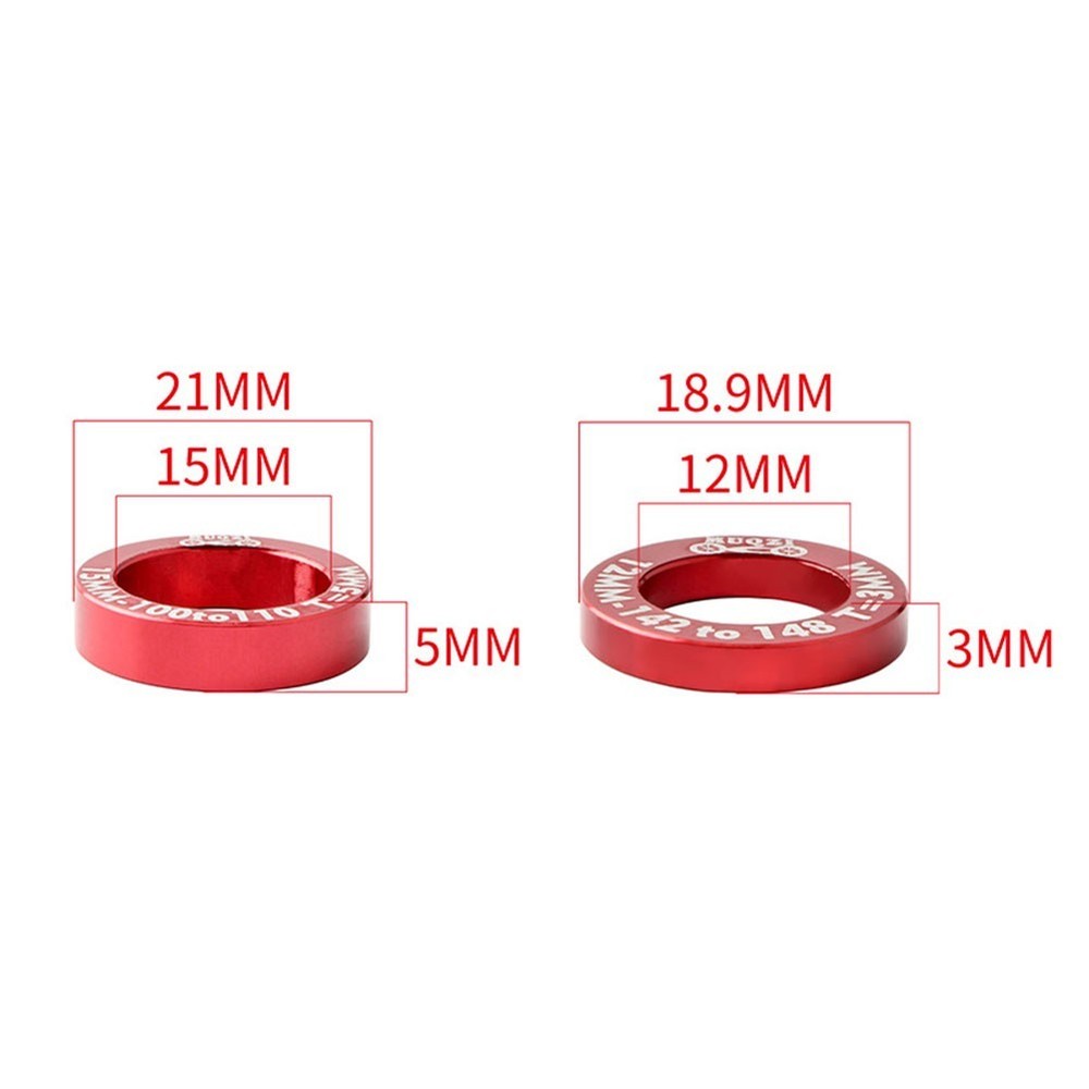 1 Pair Aluminum Bicycle Hub Conversion Spacers  for BOOST Hub Gaskets Kit