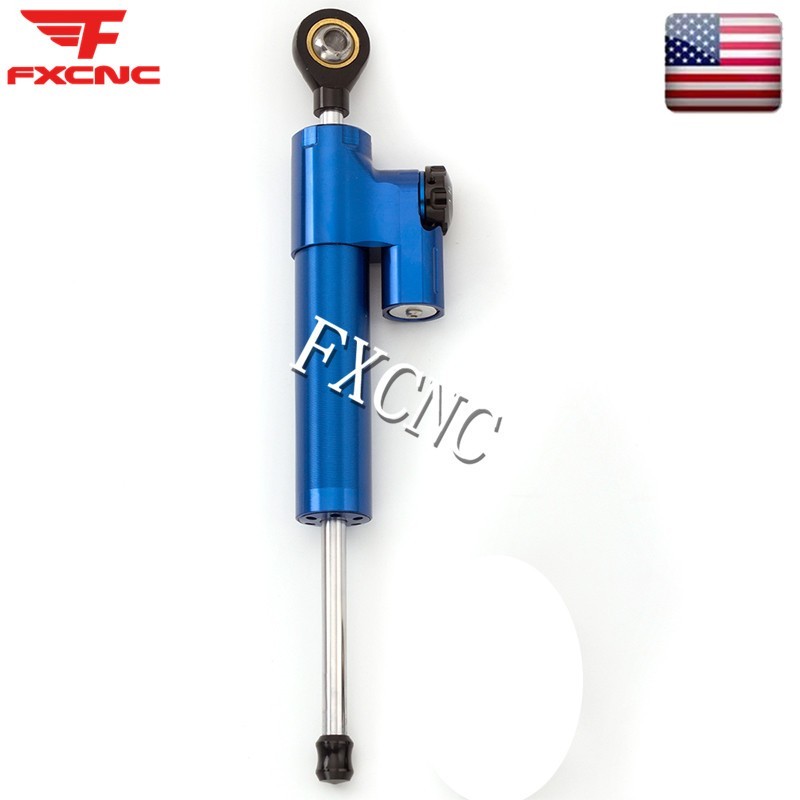 Blue Steering Damper Stabilizer & Mounting Bracket Kit For Ducati Monster 696