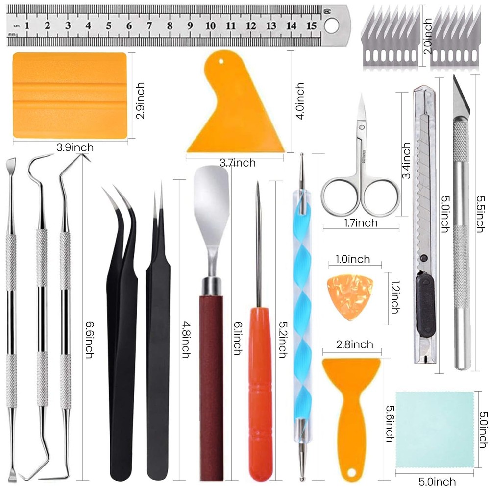 35 PCS Weeding Tools for Vinyl, Precision Craft Tools Set for Weeding Vinyl, ...