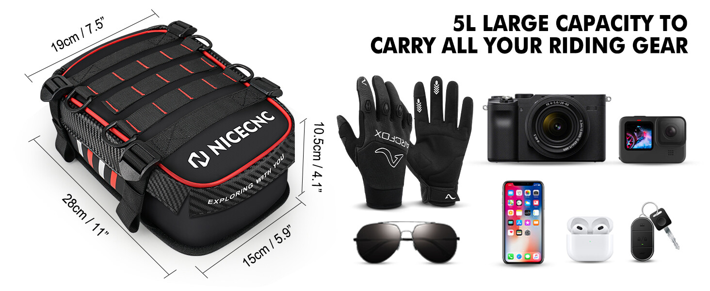 Universal Rear Fender Storage Tool Bag For Honda XR CR CRF XL 250 400 600 650 R