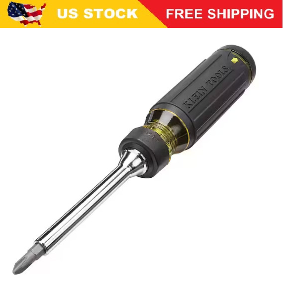 Klein Tools 15-in-1 Multi Bit Screwdriver, Ratcheting