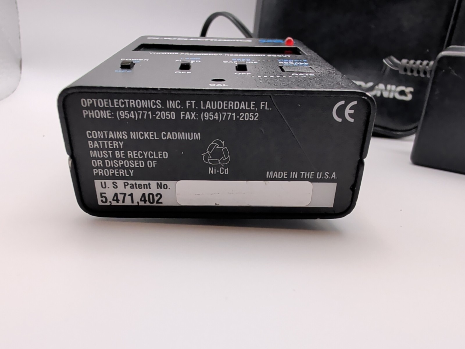 Optoelectronics Scout Model 40 VHF/UHF Frequency Counter Recorder | Tested Used