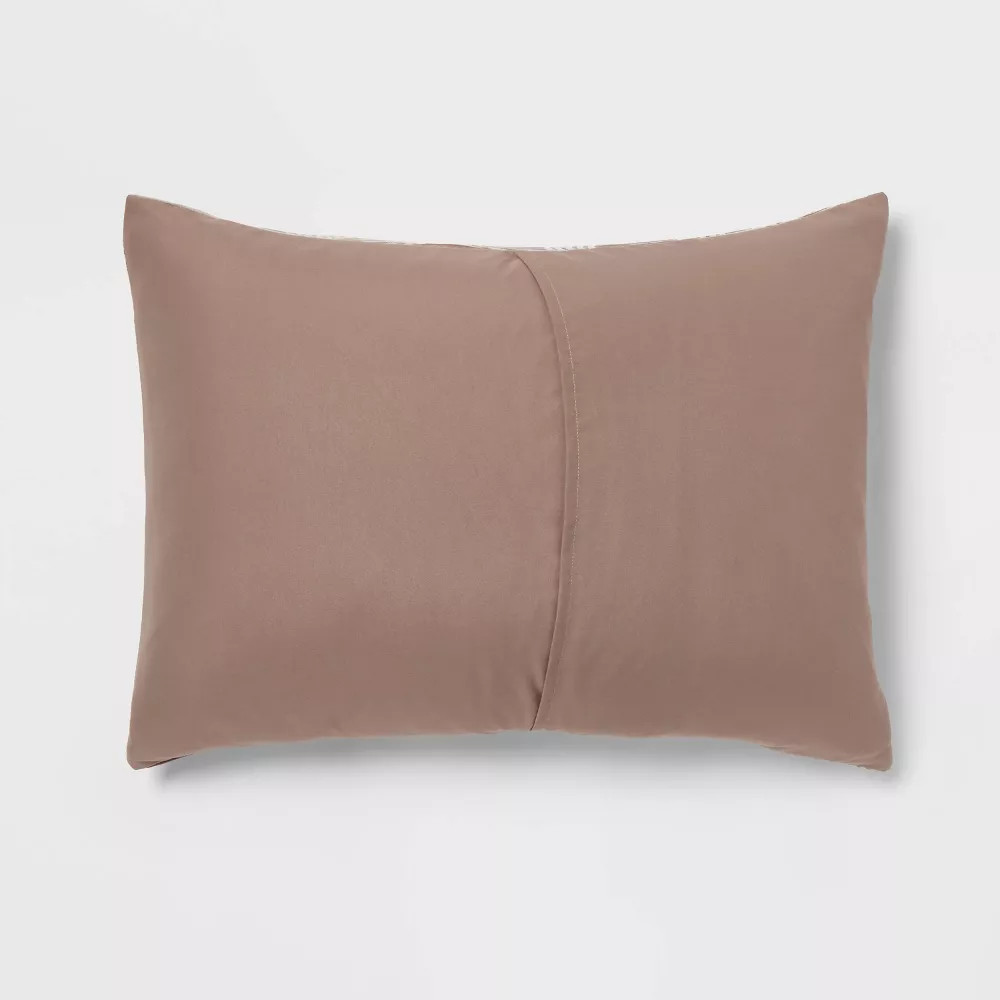 8pc Queen Jacquard Chain Link Comforter and Sheet Set Taupe - Threshold