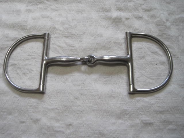 Dee Ring Jointed Snaffle 4 3/4'' Stainless Steel